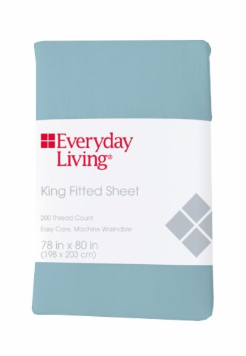 Everyday Living® 200 Thread Count Cotton/Polyester Fitted Sheet - Sea Angel Perspective: front