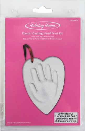 Holiday Home™ Plaster Casting Hand Print Kit - White, 1 ct - Kroger