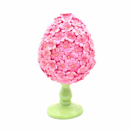 Holiday Home Egg Decor - Pink Perspective: front