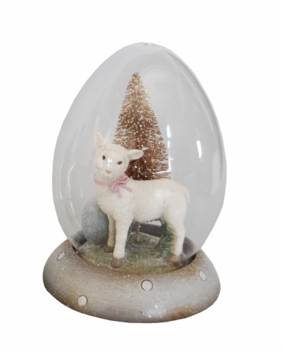 Holiday Home Lamb in Egg Dome - Gray Perspective: front