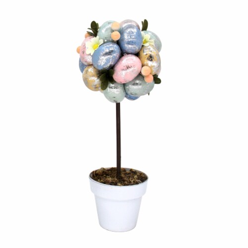 Holiday Home Easter Egg Tree - Silver Perspective: front