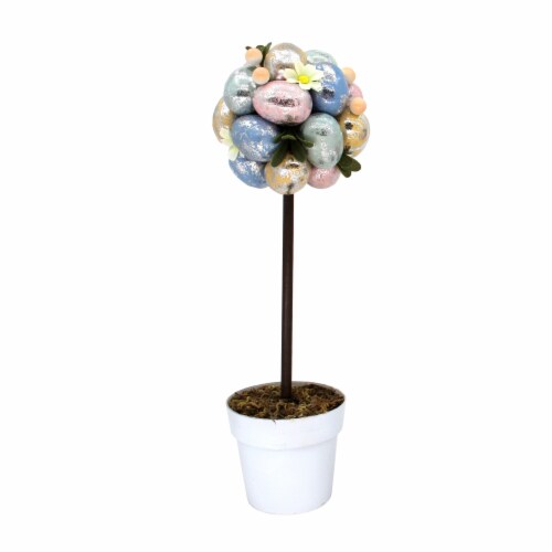 Holiday Home Easter Egg Tree Decor - Silver Perspective: front