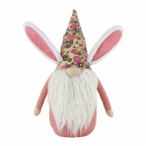 Holiday Home Fabric Easter Gnome - Pink Perspective: front