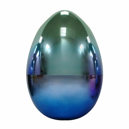 Holiday Home Metallic Egg - Ombre Blue Perspective: front