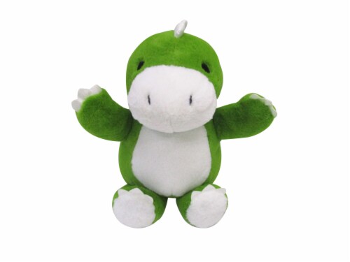 Holiday Home Plush Sitting Dino - Green Perspective: front