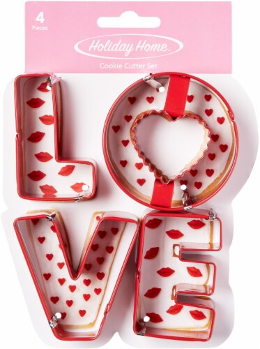 Holiday Home™ Love Cookie Cutter Set - Red Perspective: front