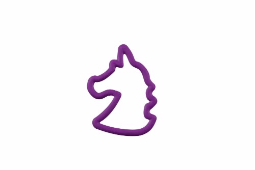 Holiday Home Unicorn Valentine Cookie Cutter - Purple Perspective: front