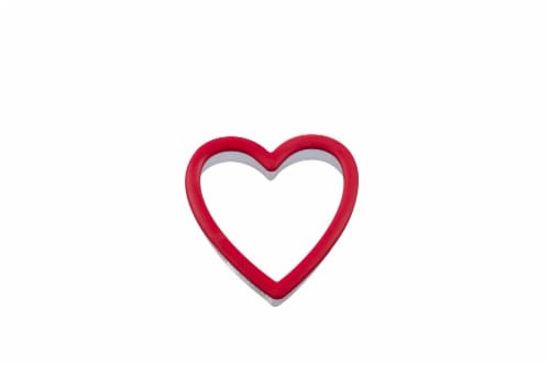 Holiday Home Heart Valentine Cookie Cutter - Red Perspective: front