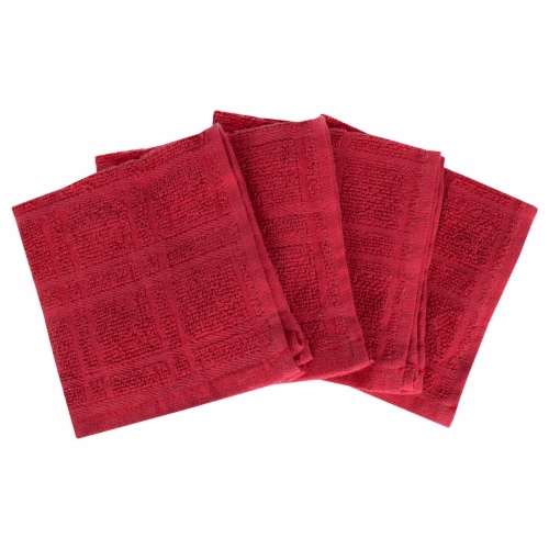 Everyday Living Red Dish Cloths Perspective: front