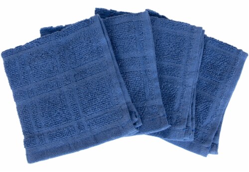 Everyday Living Solid Blue Dish Cloths, 4 pk - Dillons Food Stores