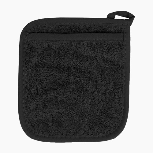 Everyday Living Pocket Oven Mitt - Black Perspective: front
