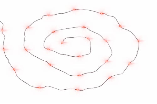 Holiday Home LED 4A Wire Light - Red/Silver Perspective: front