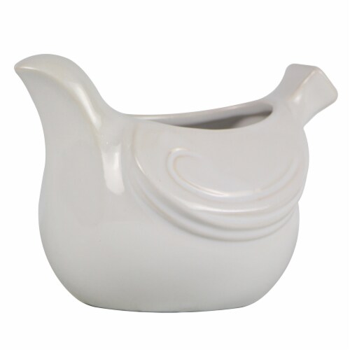 Joy of Gardening Dove Planter - Bright White Perspective: front