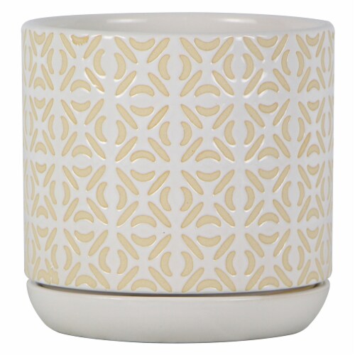 Joy of Gardening® Jax Planter - White Perspective: front