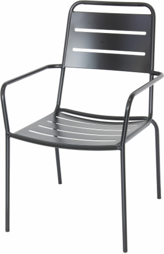 King Soopers Dip Metal Patio Chair Black 24 8 X 22 X 34 65 In