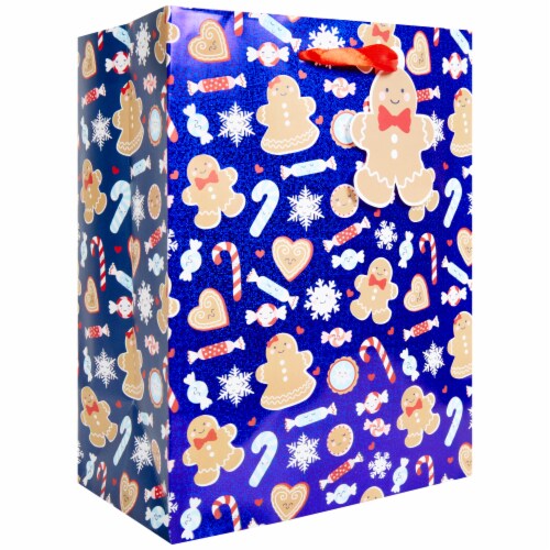 Holiday Home Gingerbread Gift Bag Perspective: front