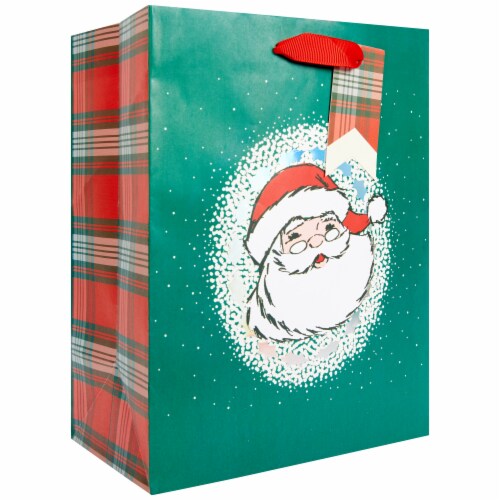 Holiday Home Santa Chimney Gift Bag Perspective: front