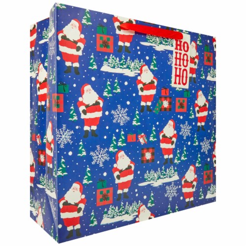 Holiday Home Jumbo Santa Gift Bag Perspective: front
