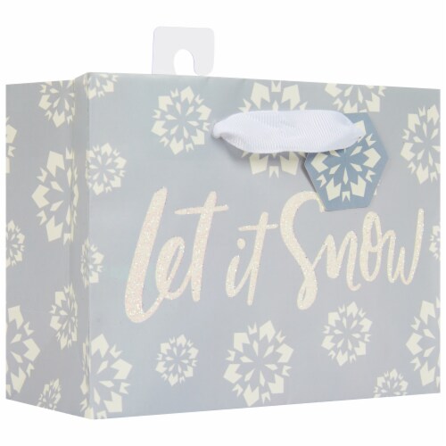 Holiday Home Petite Vogue Let it Snow Gift Bag Perspective: front