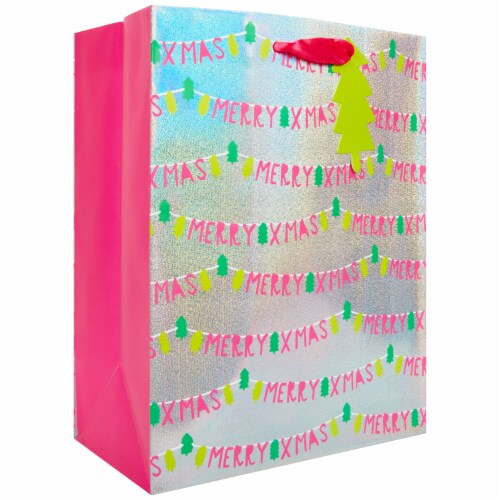 Holiday Home Merry Xmas Gift Bag Perspective: front