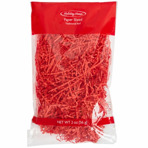 Holiday Home® Traditional Red Paper Shred Perspective: front