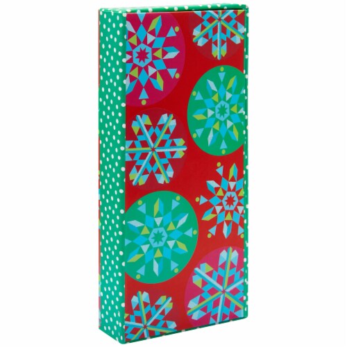 Holiday Home Snowflake Gift Box Perspective: front