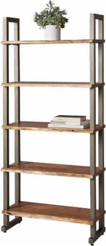 Modavari Home Fashions Forrest Natural Bookcase Perspective: front
