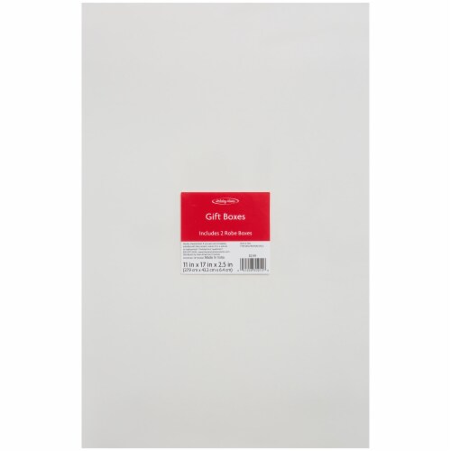 Holiday Home® White Robe Boxes - 2 Pack Perspective: front