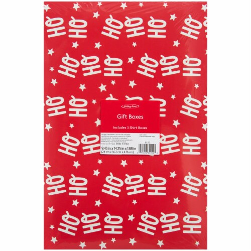 Holiday Home® Letters Shirt Boxes - 3 Pack Perspective: front