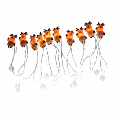 Holiday Home Mixed Reindeer LED Lights Perspective: front