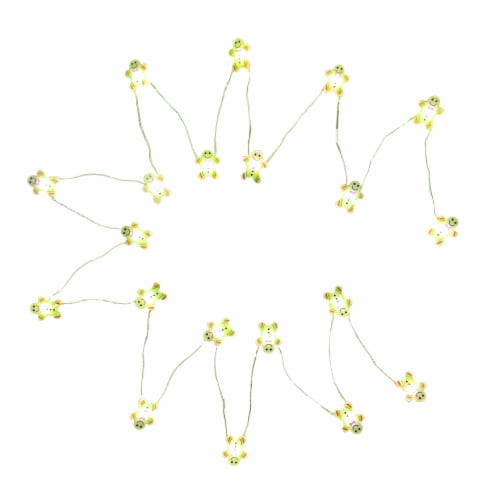 Holiday Home LED Snowman Party String Lights Perspective: front