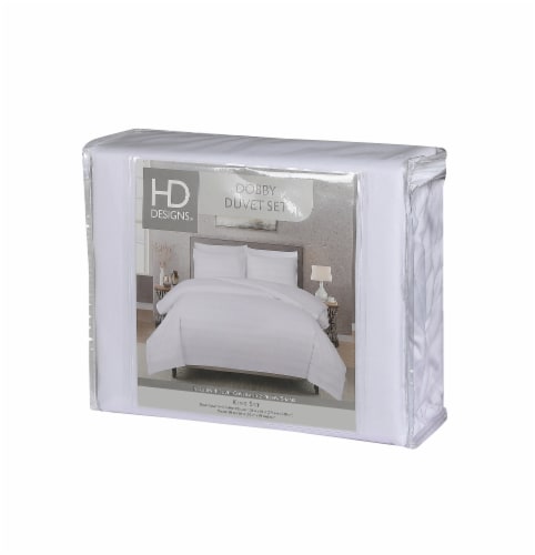 HD Designs® Hotel Dobby Stripe Duvet Cover Set Perspective: front
