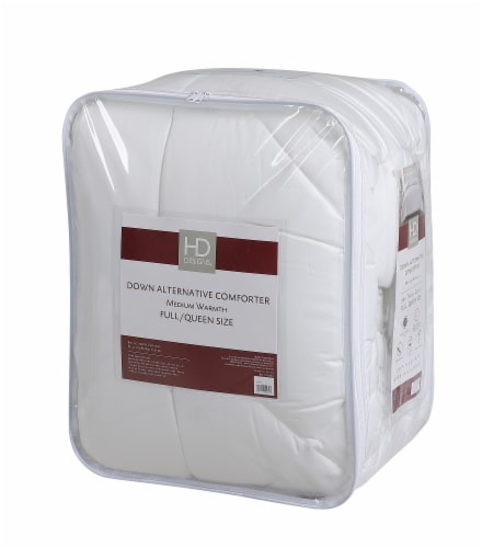 HD Designs® Sateen Medium Warmth Down Alternative Comforter - White Perspective: front