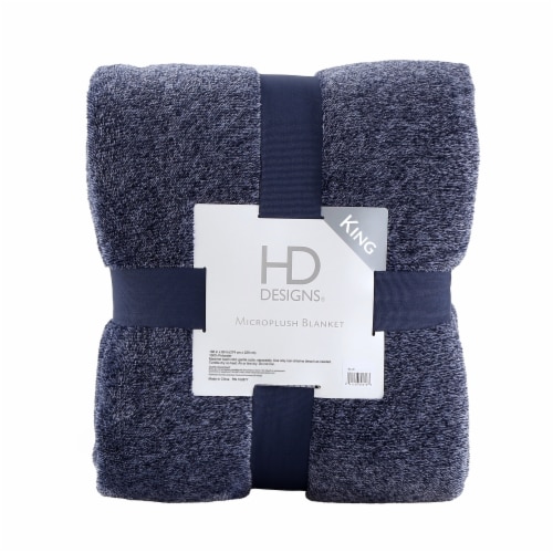 HD Designs® Microplush Blanket - Blue Perspective: front