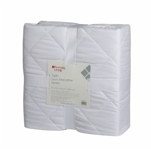 Everyday Living® Down Alternative Blanket - White Perspective: front