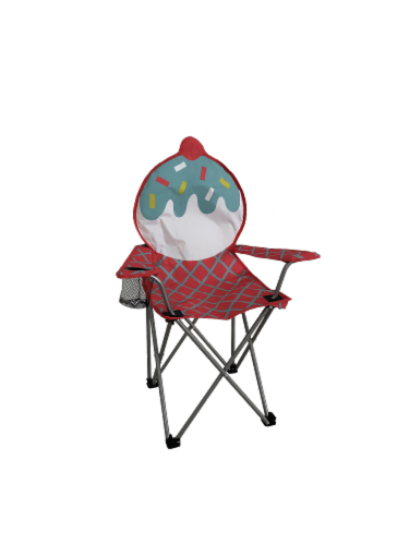 Glacier's Edge Folding Ice Cream Youth Chair Perspective: front