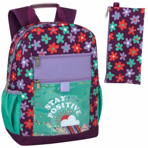 A.D. Sutton Flower Power Kids Backpack Perspective: front