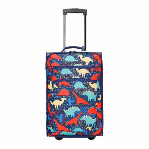 rolling luggage bag blue