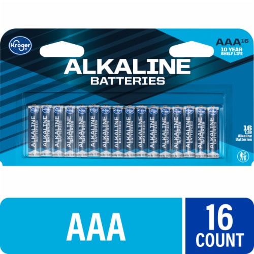Kroger Alkaline AAA Batteries - 16 Pack Perspective: front