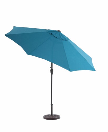 HD Designs Outdoors Market Umbrella - Dragonfly Teal Perspective: front