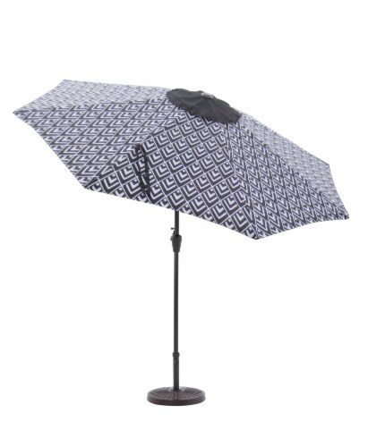 HD Designs Outdoors Market Umbrella - Diamonds Perspective: front