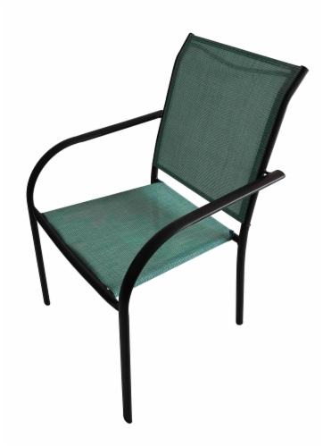 HD Designs Outdoors Orchards Sling Dining Chair - Spa Blue Perspective: front