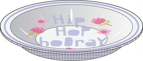 Holiday Home Hip Hop Hooray Tin Bowl Perspective: front