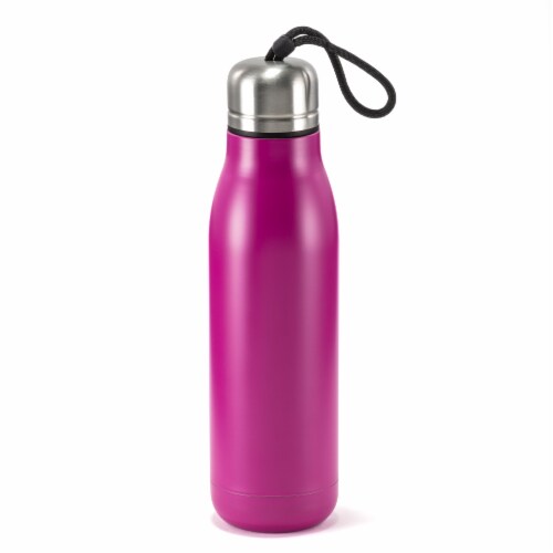 HD Designs Outdoors Double Wall Vacuum Bottle - Festival Fuchsia Perspective: front