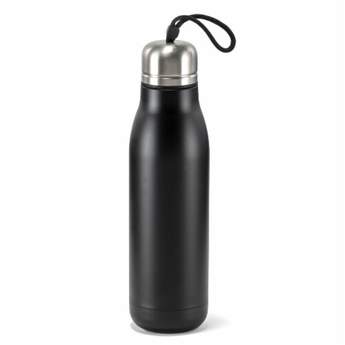 HD Designs Outdoors Double Wall Vacuum Bottle - Jet Black Perspective: front