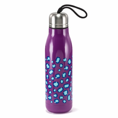 HD Designs Outdoors Double Wall Vacuum Bottle - Cheetah Perspective: front