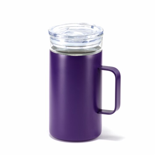 HD Designs Outdoors Double Wall Vacuum Mug - Imperial Purple Perspective: front