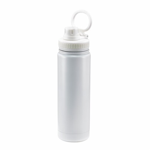 HD Designs Outdoors Stainless Steel Bottle with Sport Lid - Bright White Perspective: front