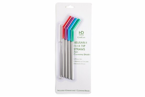 HD Designs Outdoors™ Straws and Cleaning Brush Perspective: front