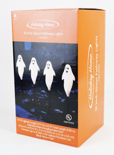 Holiday Home® Ghost Pathway Marker Lights - White Perspective: front